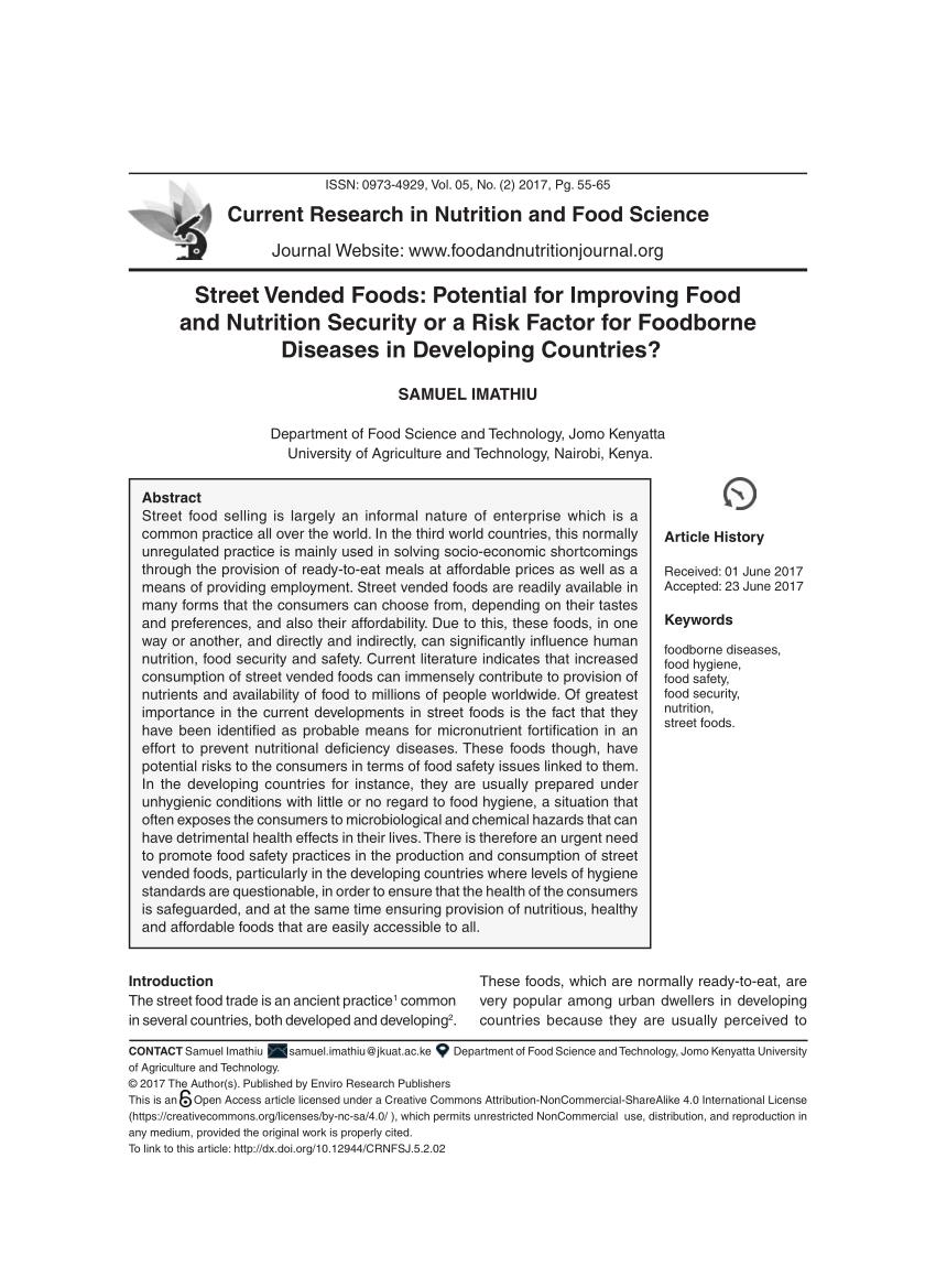food safety thesis title