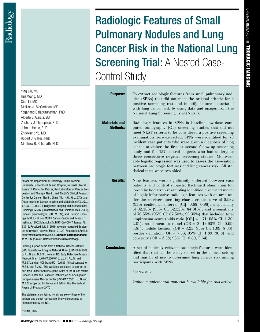 lung cancer case study pdf