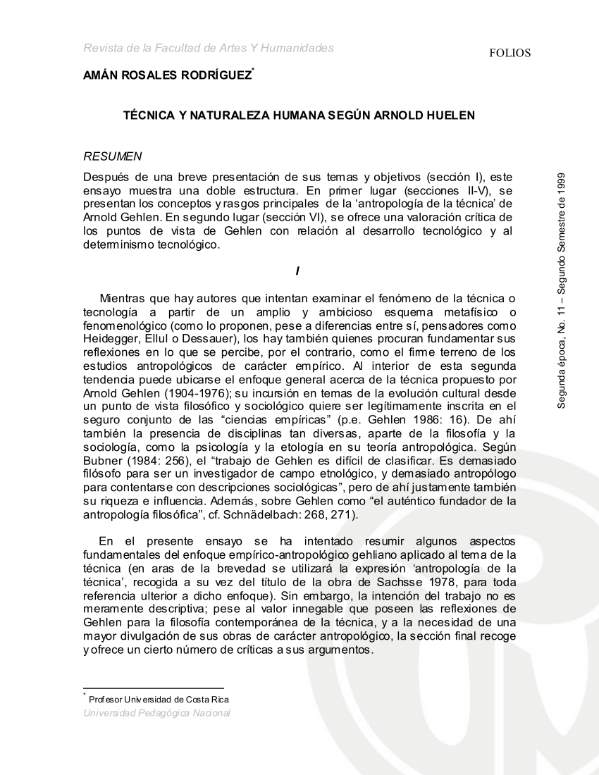arnold gehlen antropologia filosofica pdf