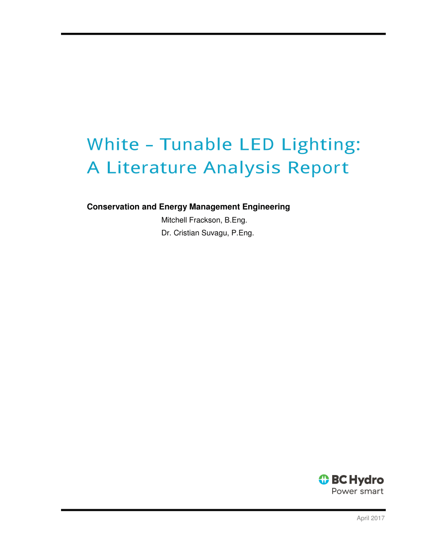 led light research paper