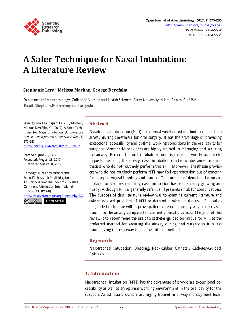 literature review of nasal lavage technique in paediatrics