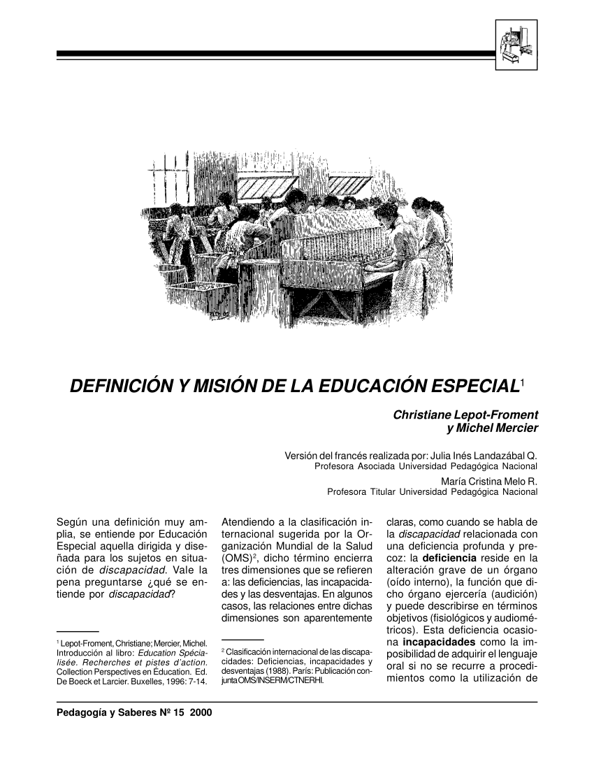 PDF Definici n y misi n de la Educaci n Especial