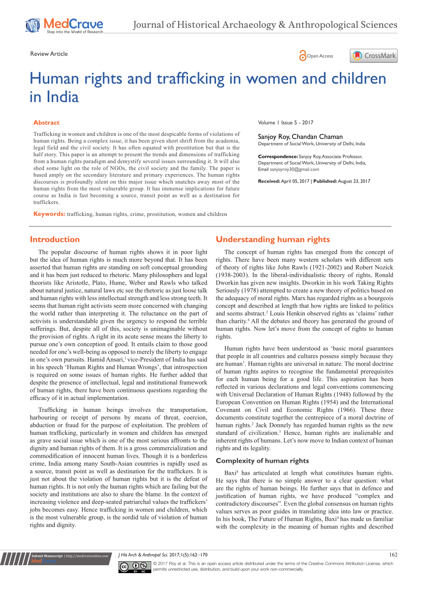 human trafficking in india research paper pdf