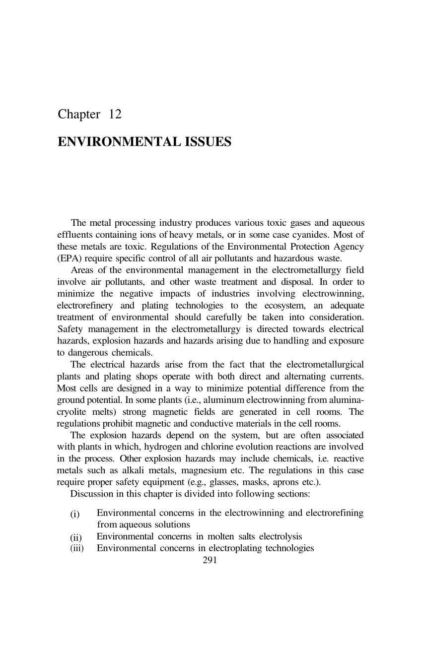 thesis for environmental issues