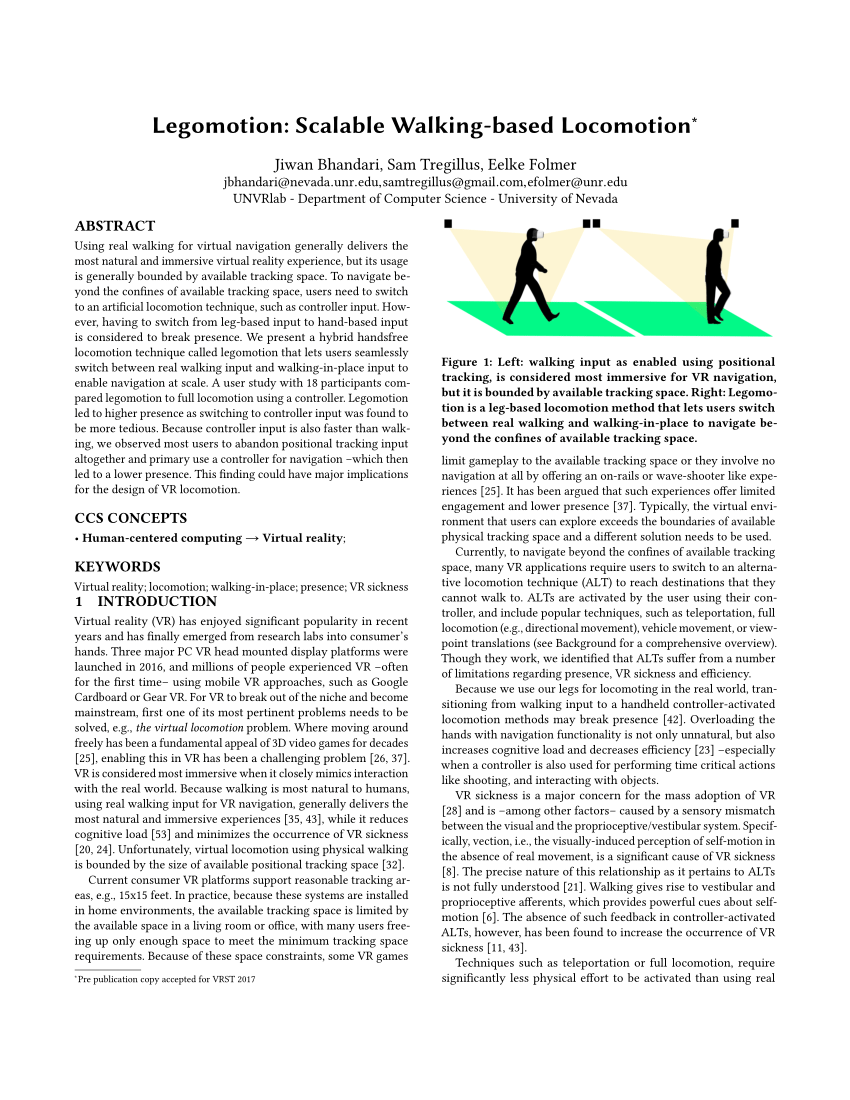 Pdf Legomotion Scalable Walking Based Locomotion