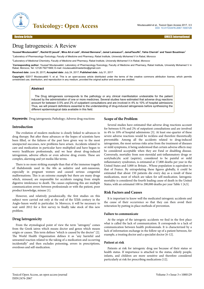 What is clinical 2025 iatrogenesis