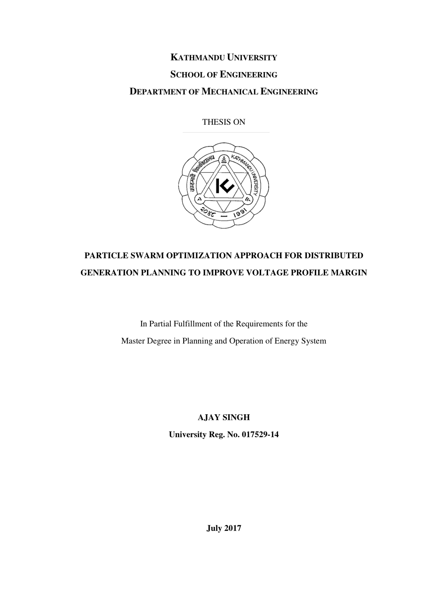 mechanical engineering thesis dissertation
