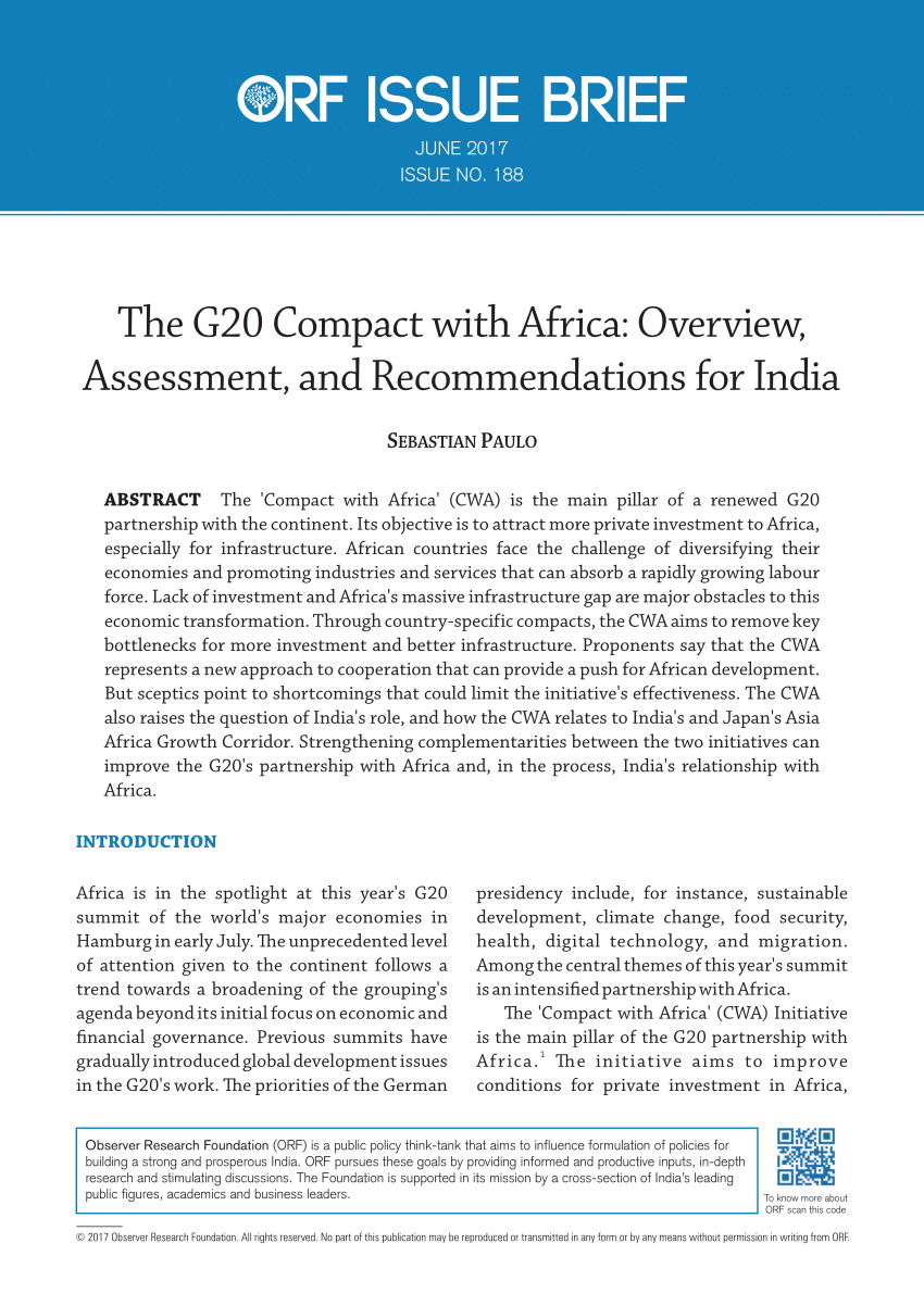 research paper on g20 in india