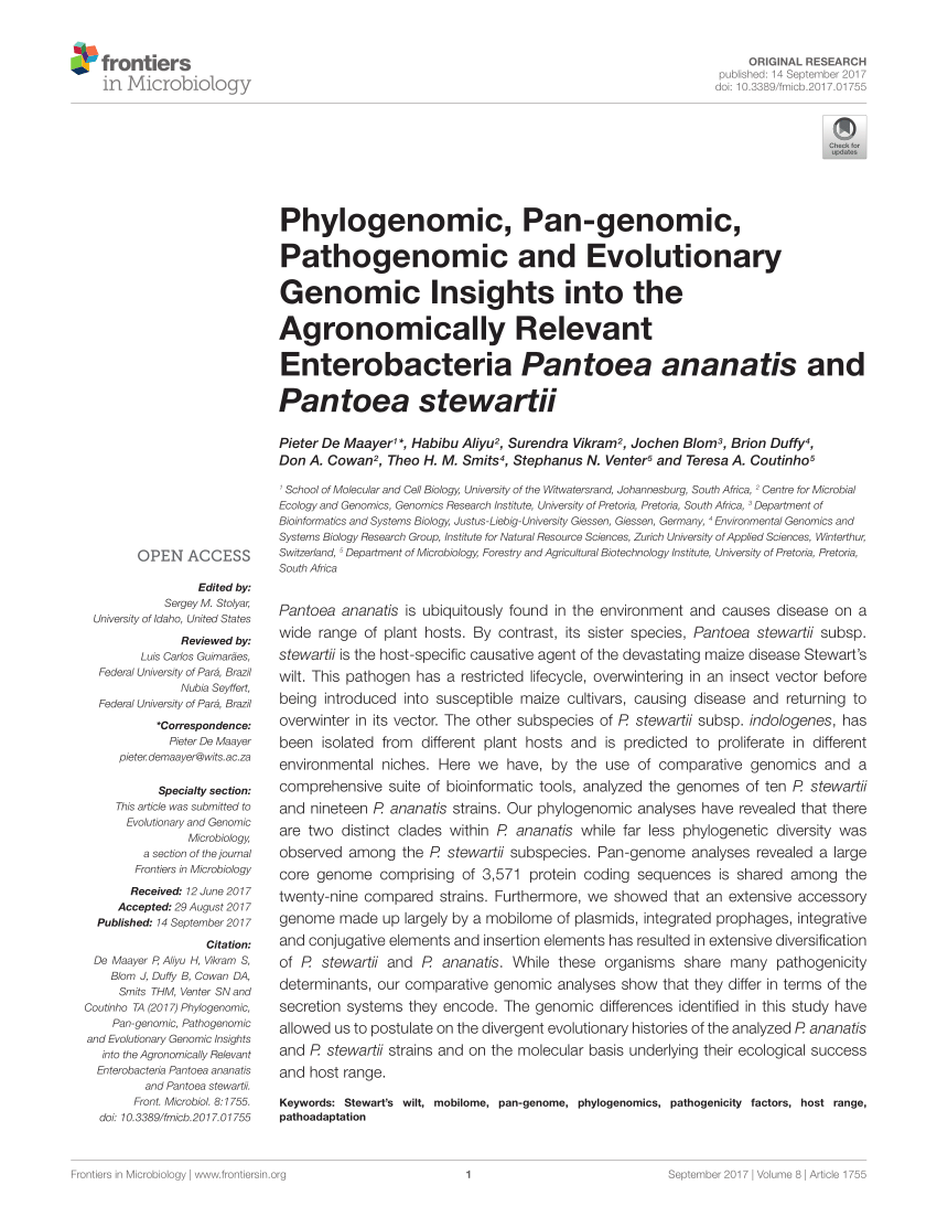 PDF) Phylogenomic, Pan-genomic, Pathogenomic and Evolutionary ...
