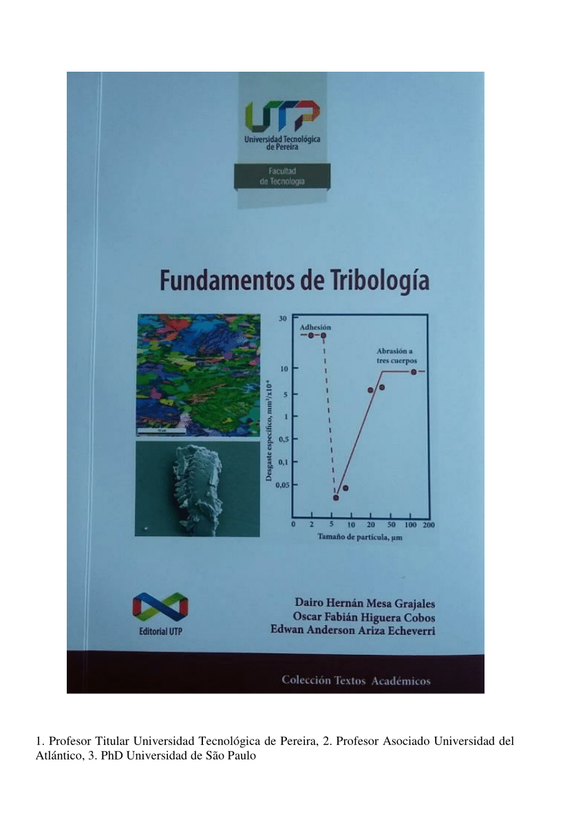 Tribologia y lubricacion pdf