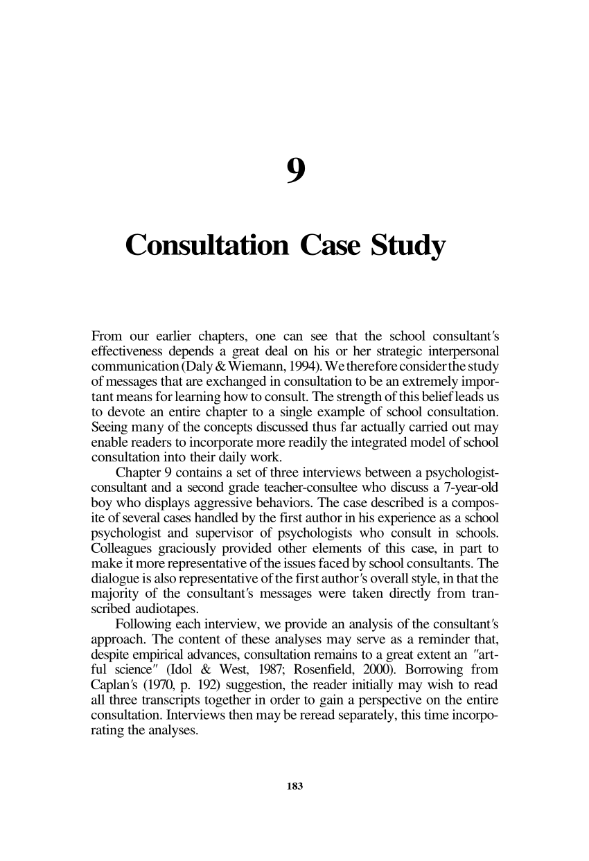 consulting case study prep pdf
