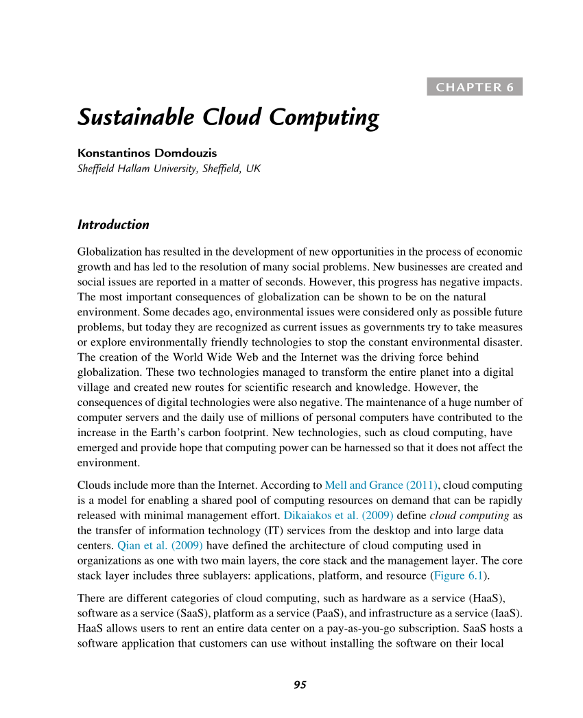 green cloud computing research papers