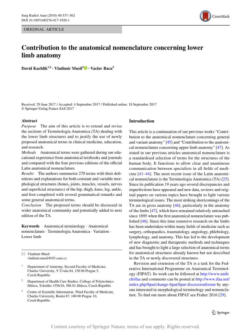 A plea for an extension of the anatomical nomenclature: Organ systems