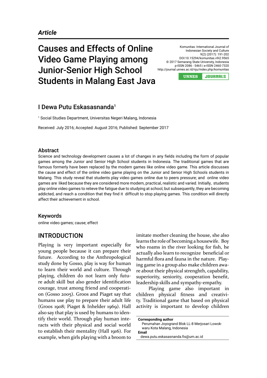 research paper about online games in the philippines