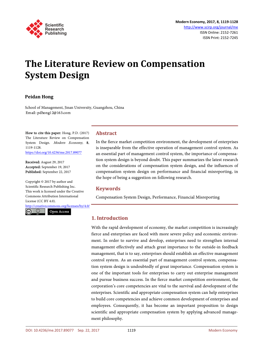 Pdf The Literature Review On Compensation System Design - 