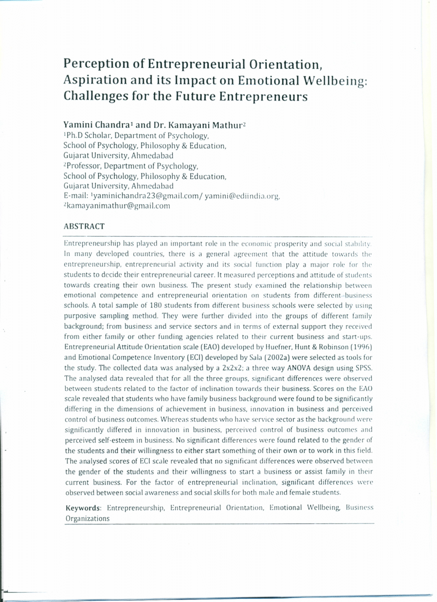 case study of entrepreneurial orientation