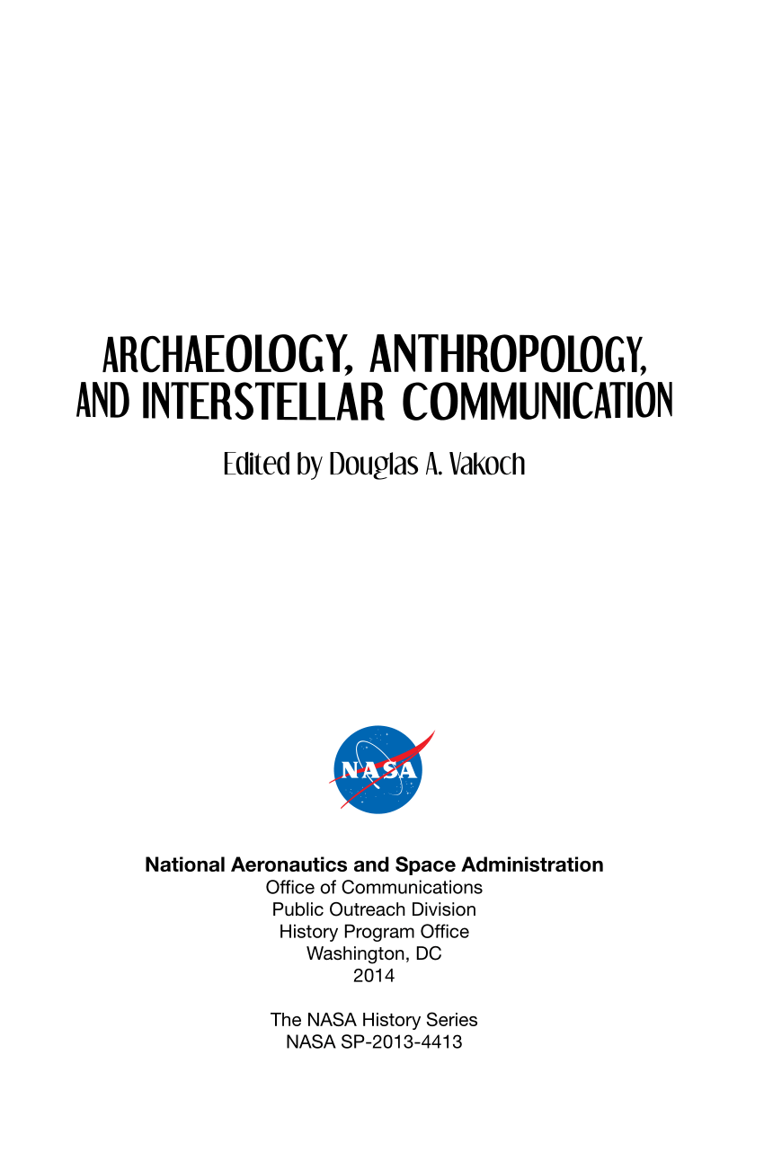 PDF) Archaeology, anthropology, and interstellar communication