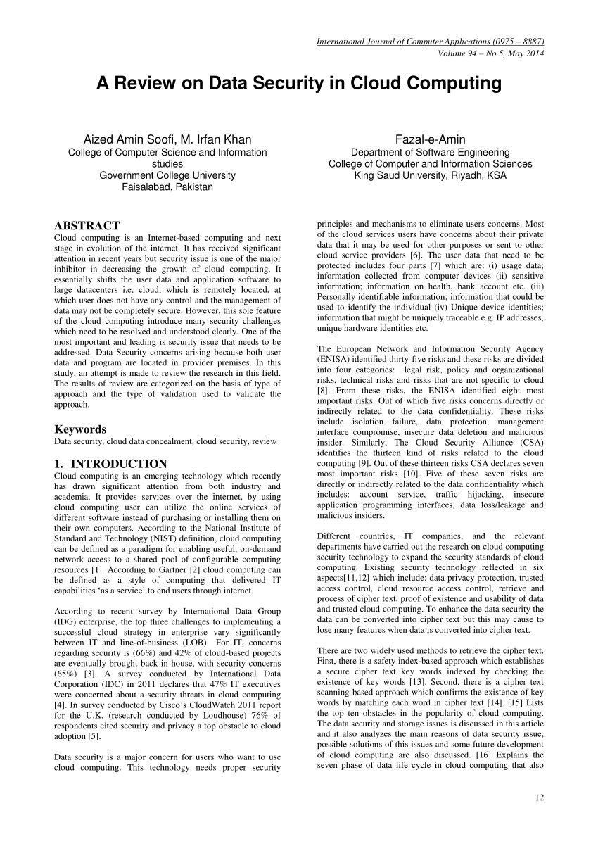 latest research papers on cloud computing