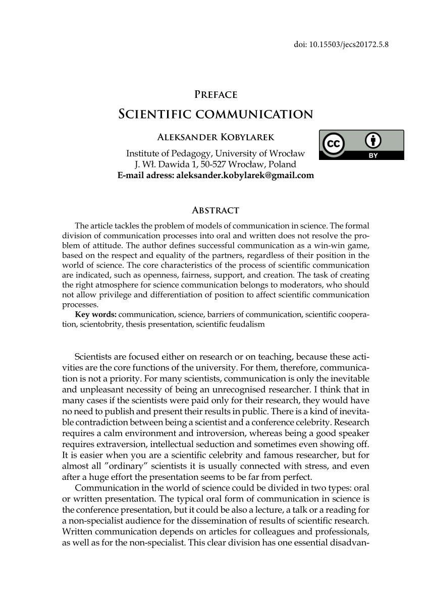 how to write a science communication article
