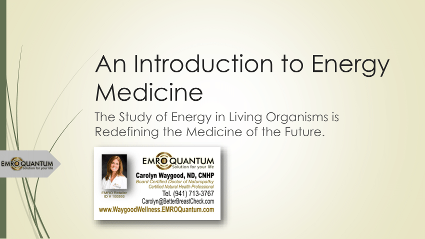 research paper on energy medicine