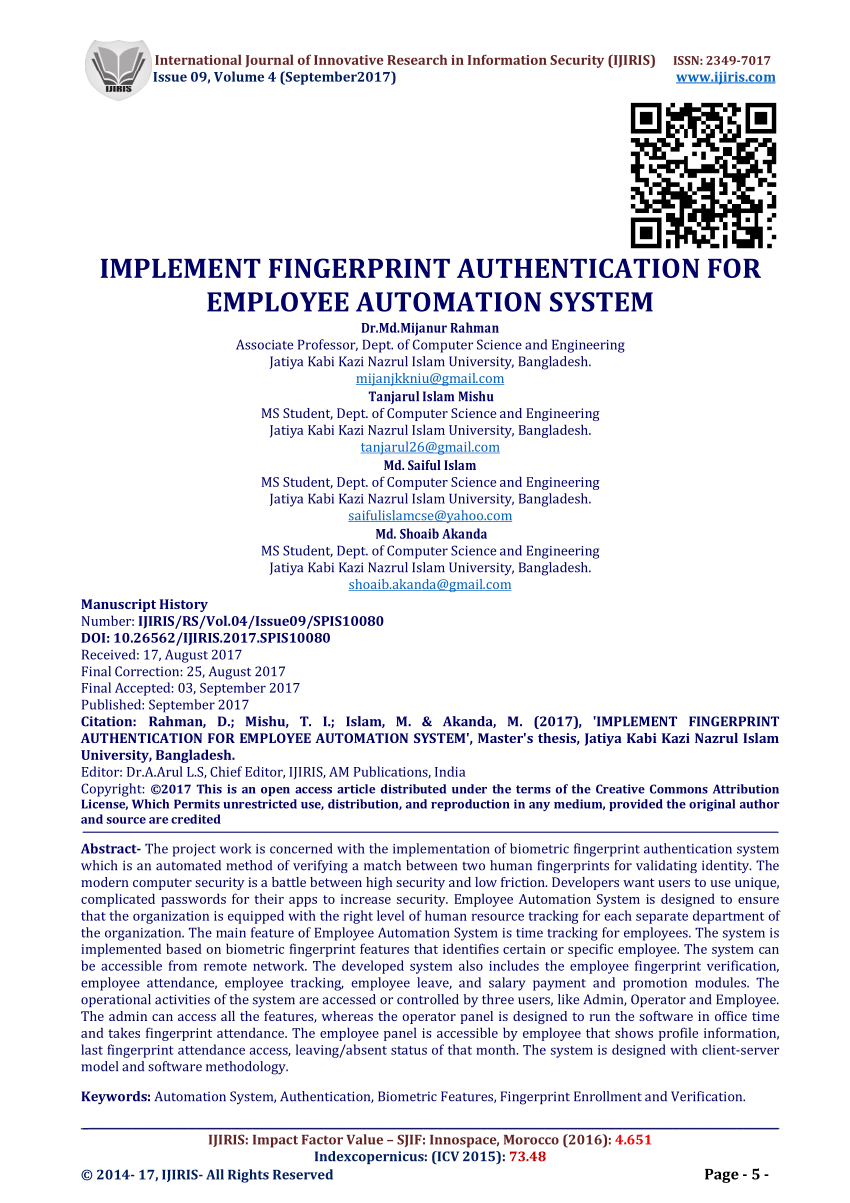 fingerprint capture customer letter
