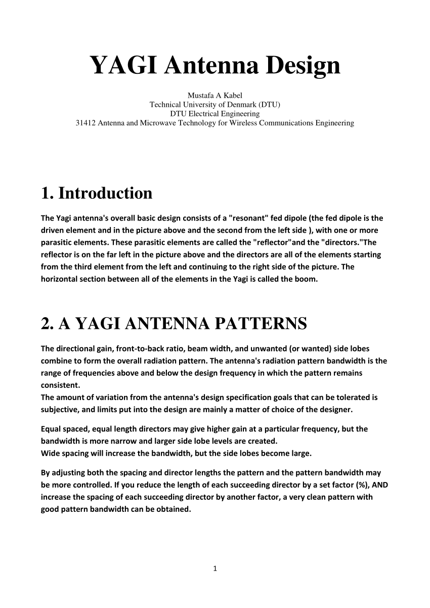 [Get 31+] Yagi Antenna Design Formula