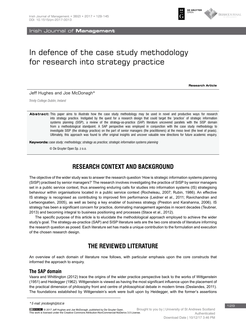 case study methodology pdf