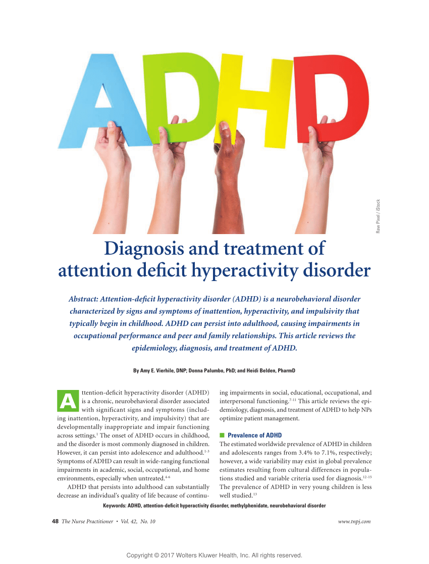 Pdf Diagnosis And Treatment Of Attention Deficit Hyperactivity Disorder 1583