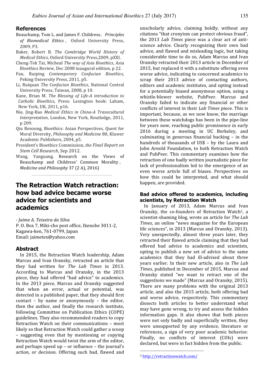 Science paper marked with expression of concern after readers pointed out  data issue – Retraction Watch