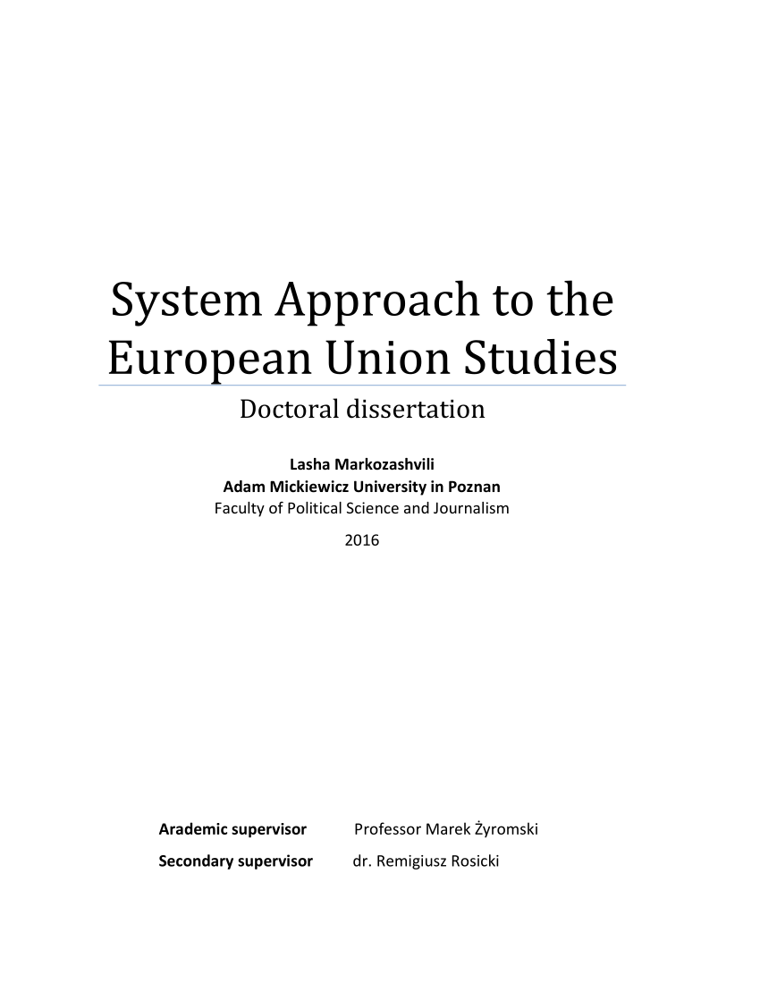 thesis phd europe