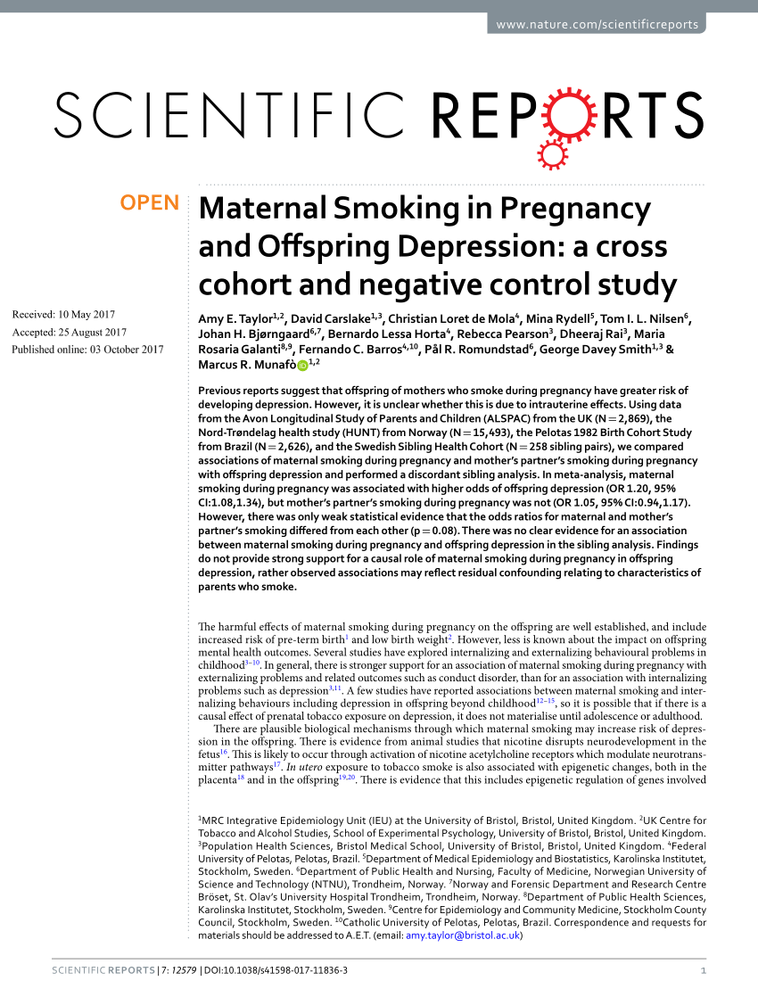 dissertation on smoking during pregnancy