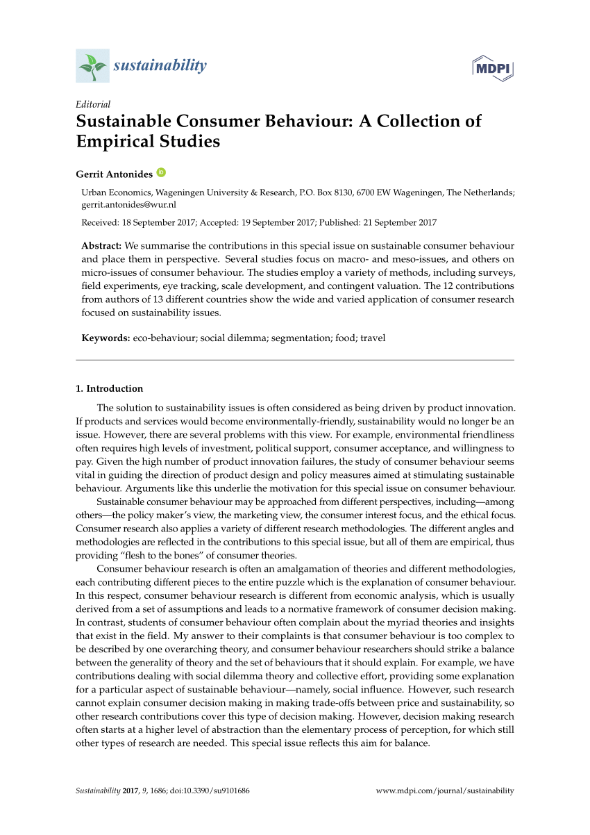 consumer behaviour dissertation pdf