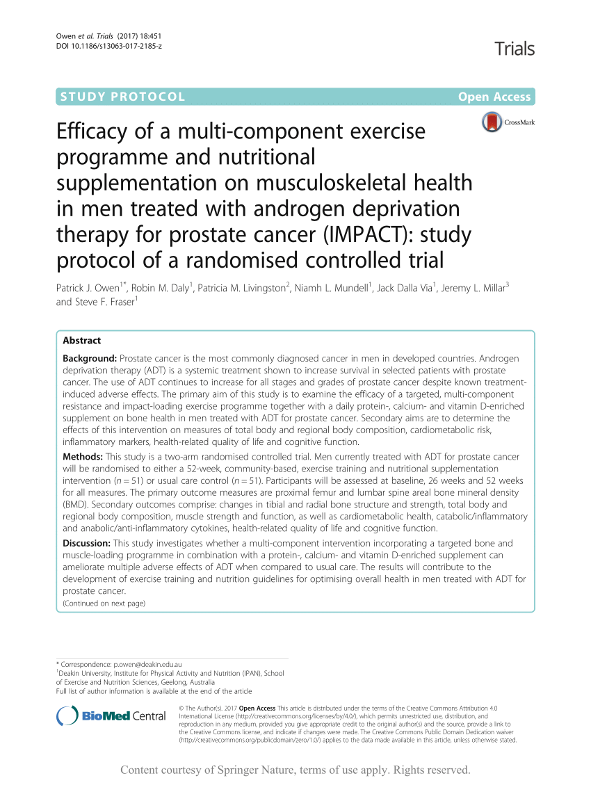 (PDF) Efficacy of a multi-component exercise programme and ...