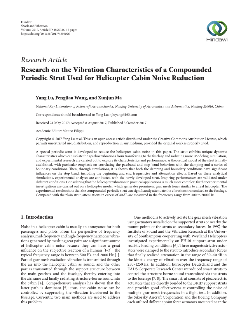 Pdf Research On The Vibration Characteristics Of A Compounded