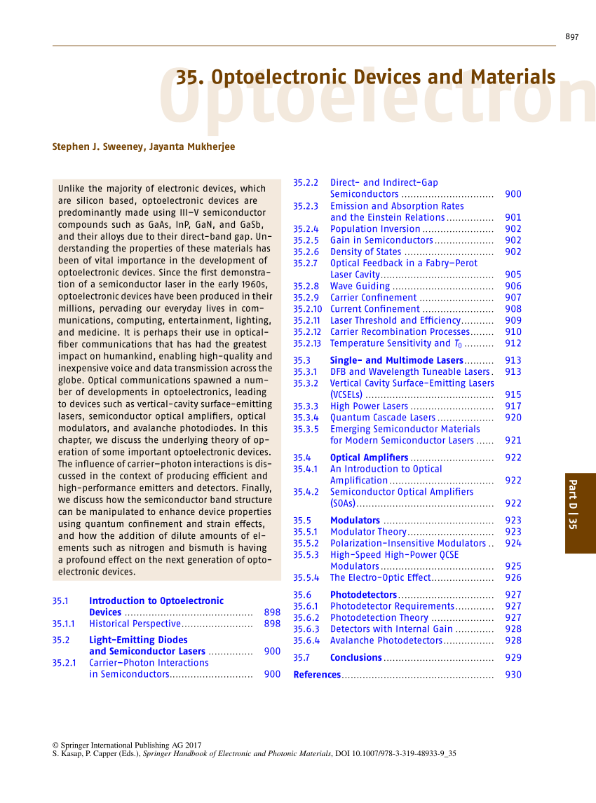 (PDF) Optoelectronic Devices and Materials