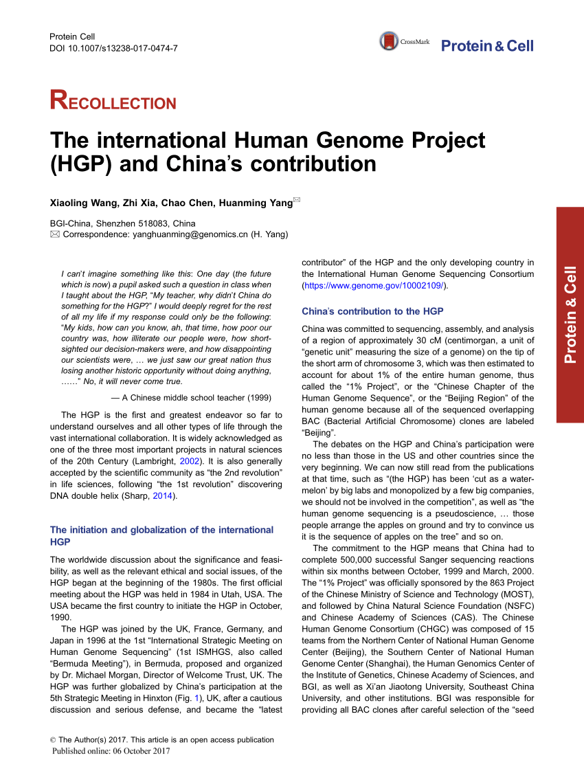human genome project research paper