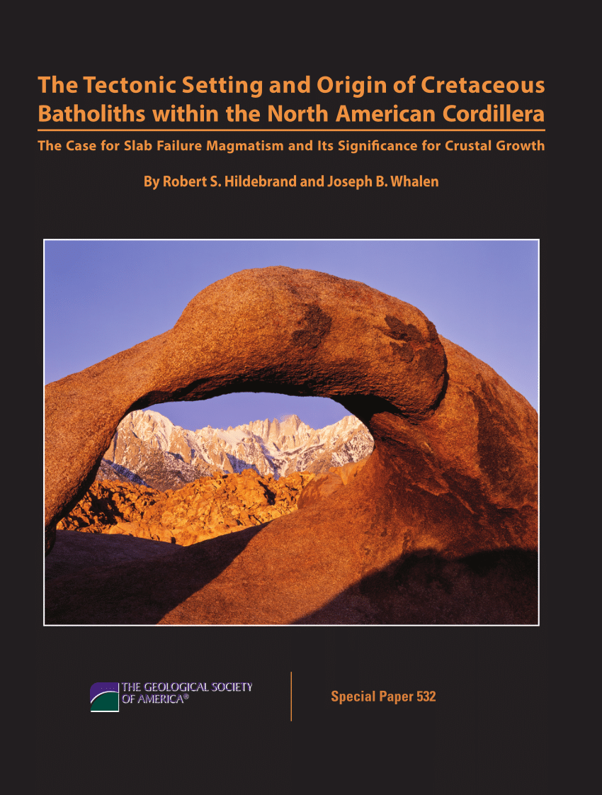 PDF) The Tectonic Setting and Origin of Cretaceous Batholiths