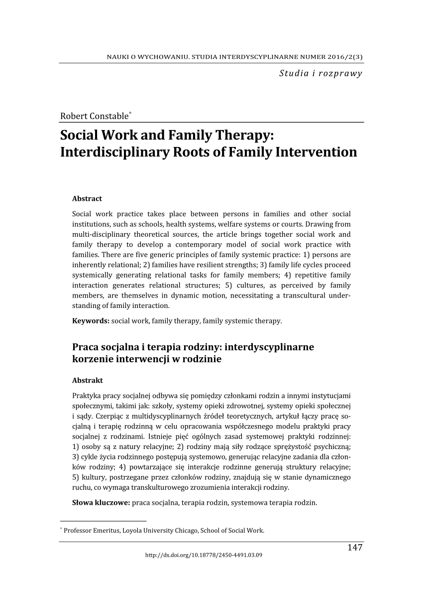research on social work intervention