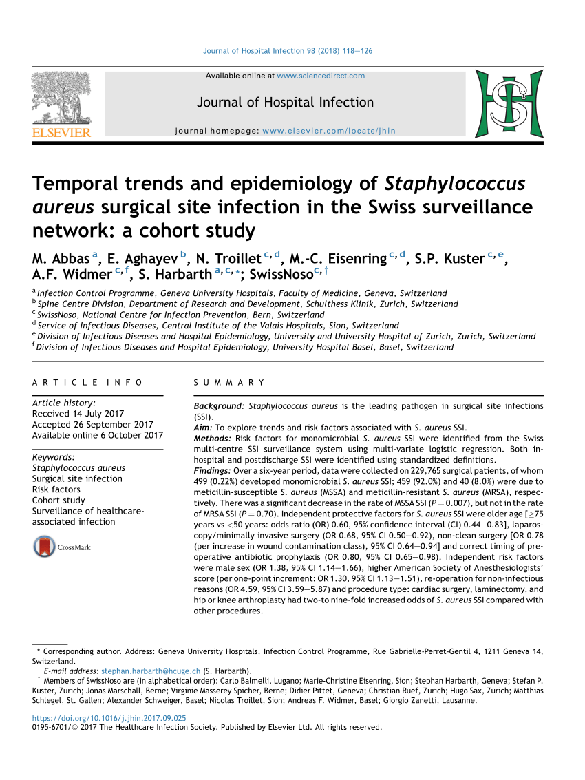 Staphylococcus aureus - Information and Epidemiology Services