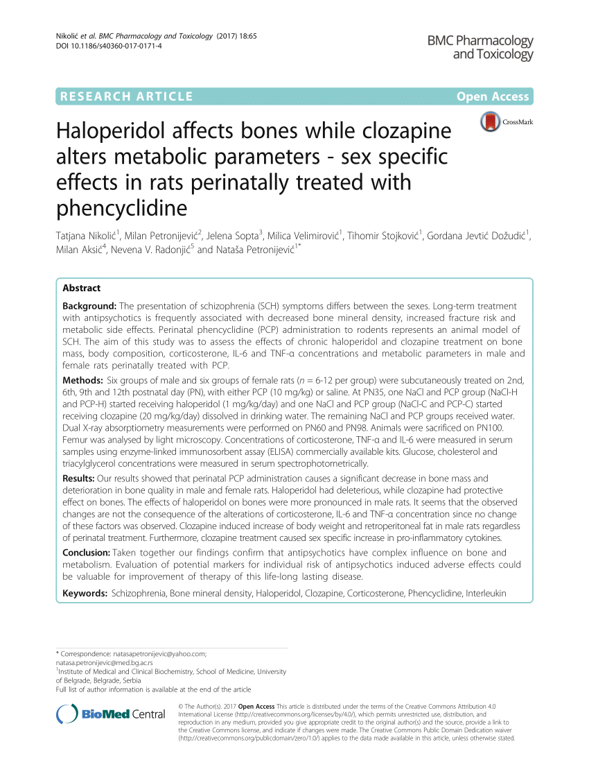 PDF] Evidence of Haldol (haloperidol) long-term intoxication