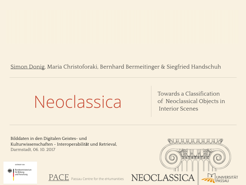Pdf Towards A Classification Of Neoclassical Objects In