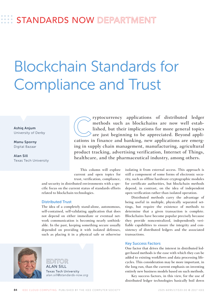 blockchain standards