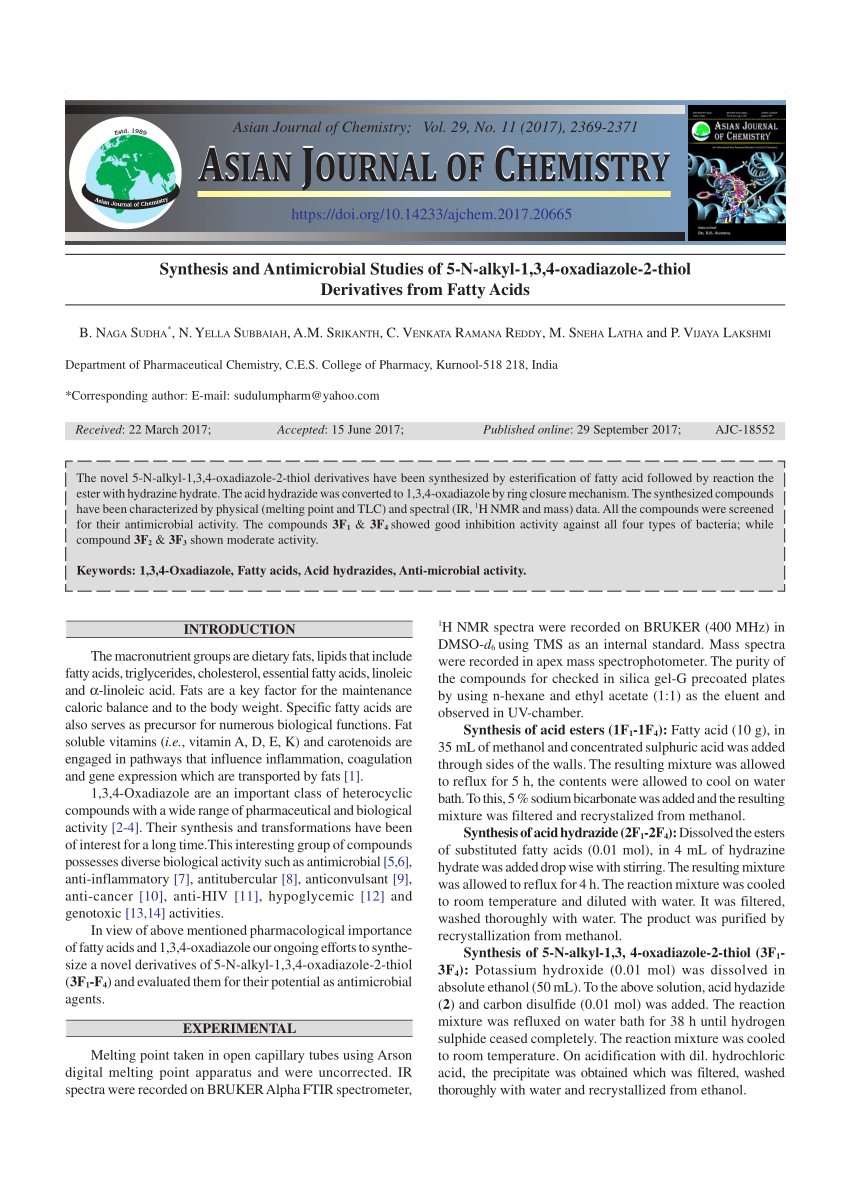 (PDF) ASIAN JOURNAL OF CHEMISTRY ASIAN JOURNAL OF CHEMISTRY