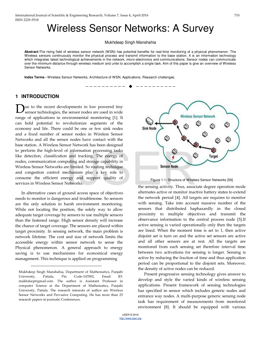 wireless sensor network research paper