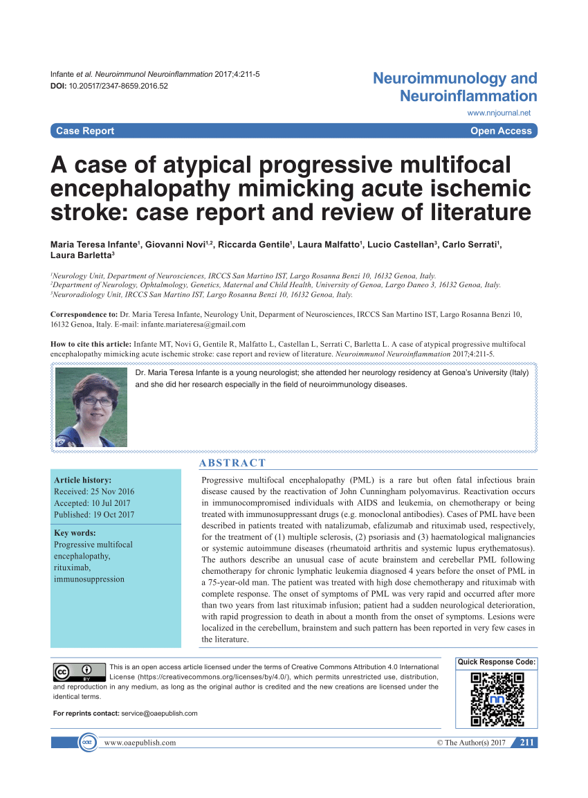 stroke case report pdf