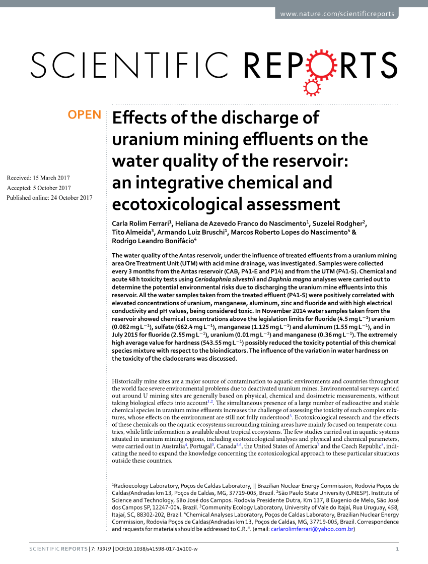 health effects of uranium mining