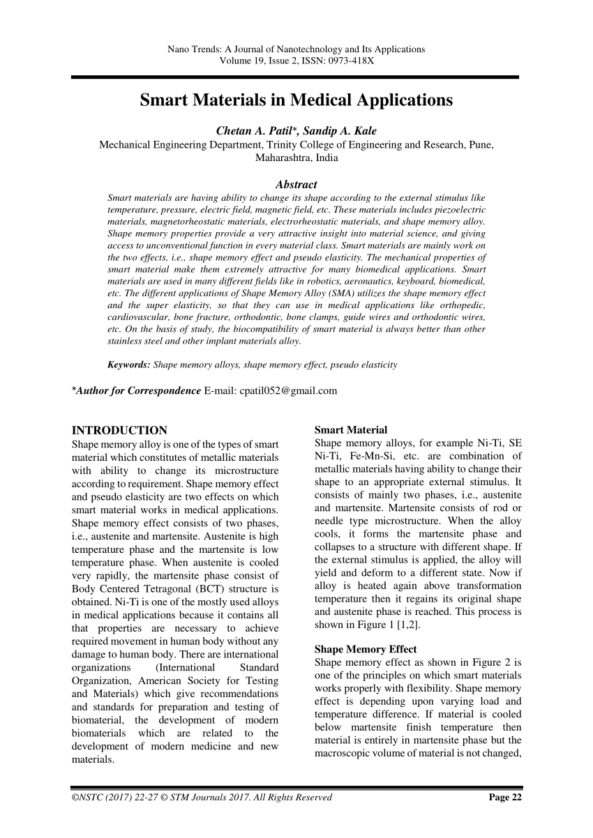 Loading Smart Materials 