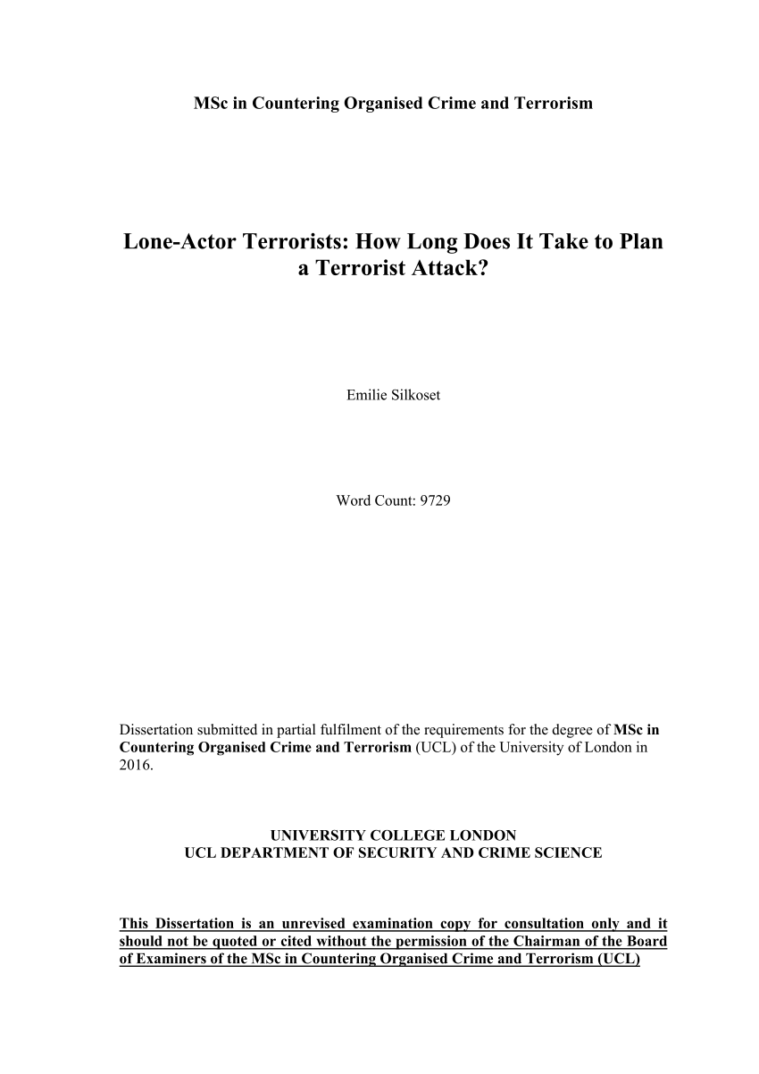 Long does take complete masters thesis