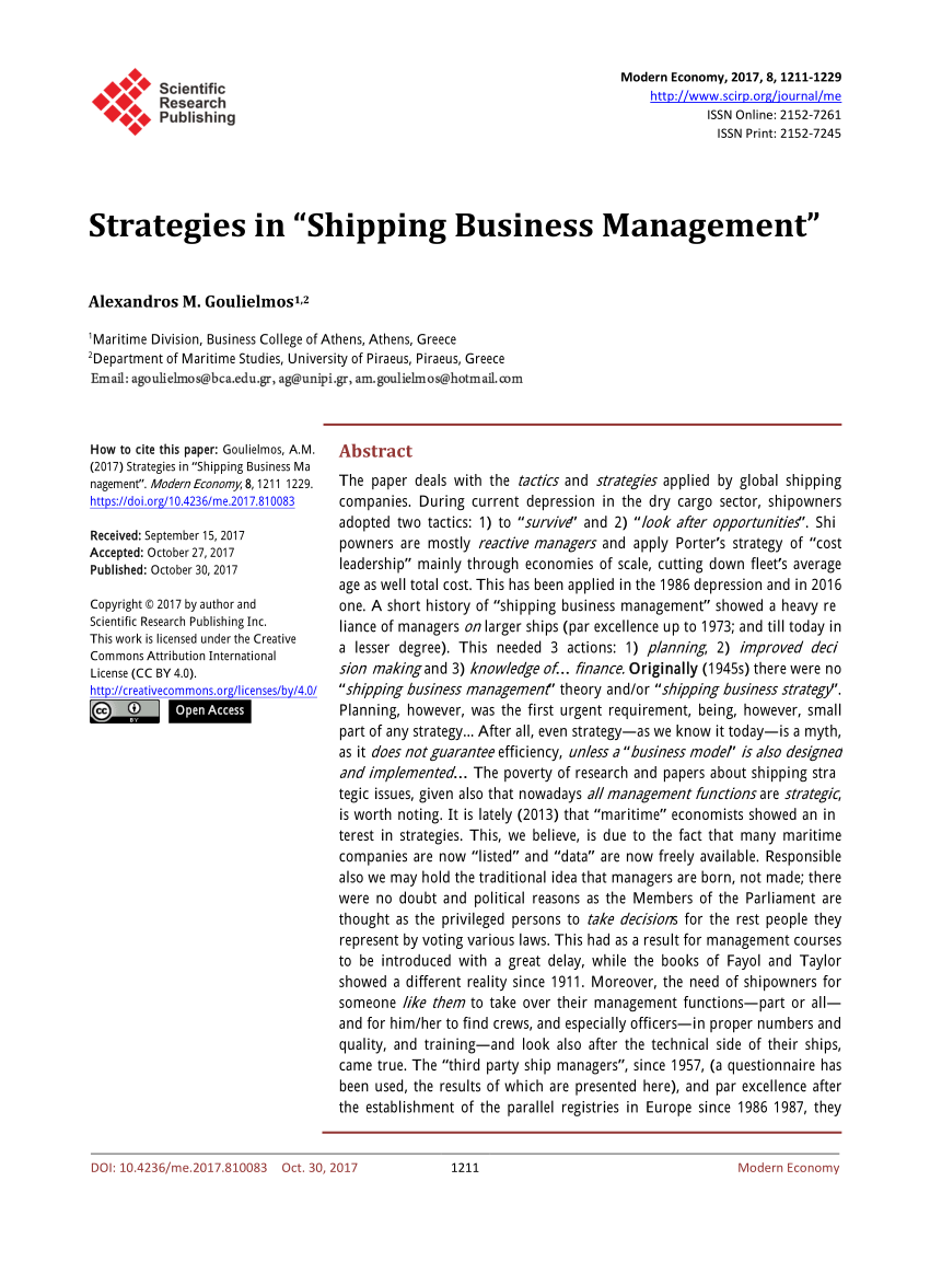 business plan for shipping agency