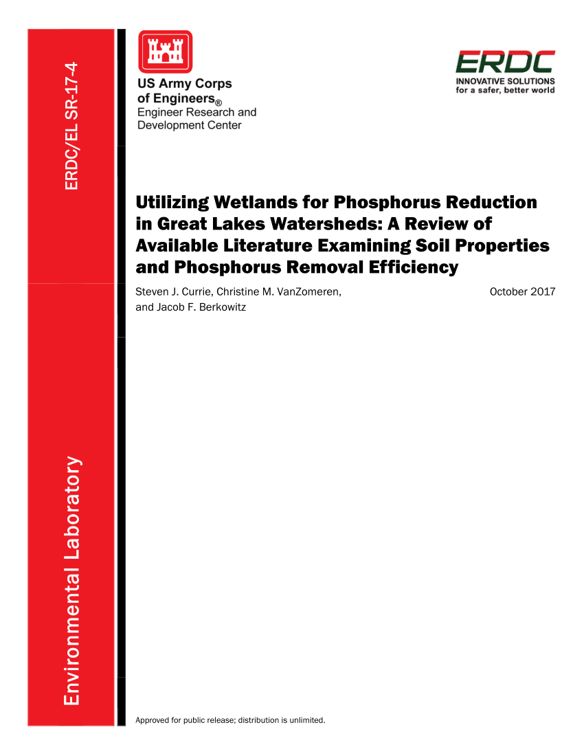 (PDF) Utilizing Wetlands for Phosphorus Reduction in Great ...